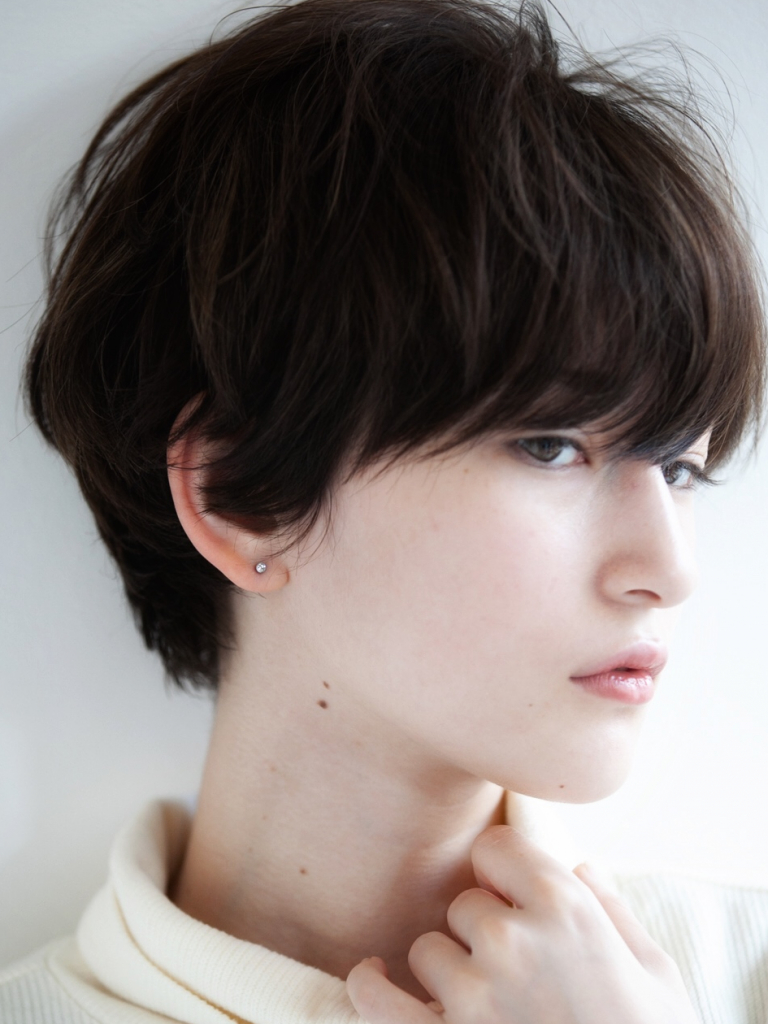 東大宮にあるカットが人気の美容室・美容院「Repos ルポ 東大宮」のヘアスタイル「凛可愛いマッシュショート」の拡大画像