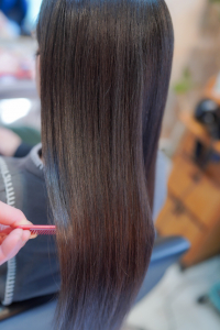 ロングヘアにエステ